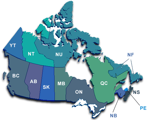 Canada map